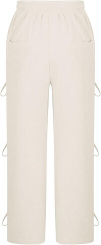 Wide Leg Sweatpants Women High Waisted Drawstring Baggy Lounge Pants Casual Loose Wide Leg Athletic Joggers in Saudi Arabia