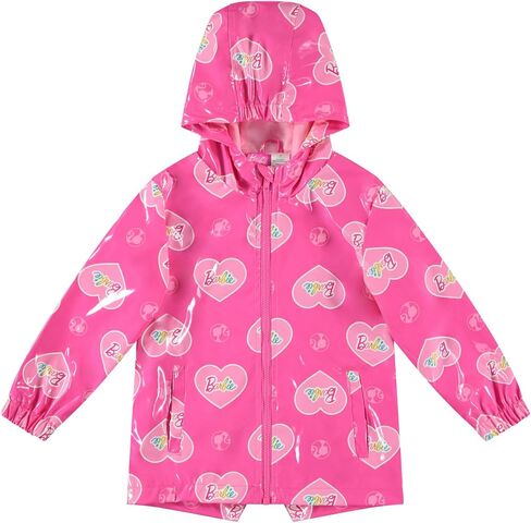 Barbie Girls Zip Up Waterproof Rain Jacket Little Kid to Big Kid Sizes (4-14-16) in Saudi Arabia