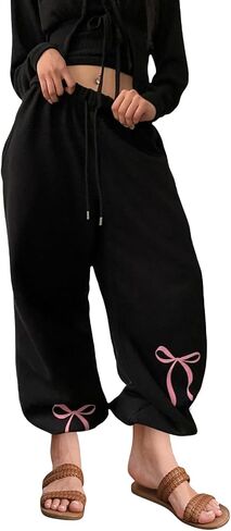 Sweatpants for Women Casual Sport Jogging Wide Leg Mid Rise Sweat Pants Loose Fit Athletic Outdoor Lounge Pants in Saudi Arabia