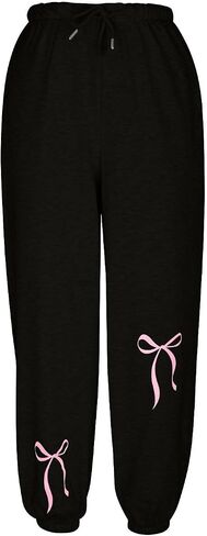 Sweatpants for Women Casual Sport Jogging Wide Leg Mid Rise Sweat Pants Loose Fit Athletic Outdoor Lounge Pants in Saudi Arabia