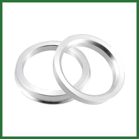 Motoforti 57.1mm to 66.1mm Universal Car Hub Centric Rings Silver Tone - Pack of 2 Long-Lasting in Saudi Arabia
