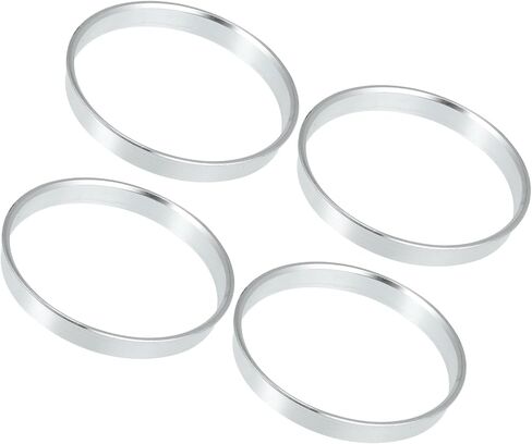 Motoforti 73.1mm to 70.6mm Universal Car Hub Centric Rings Silver Tone - Pack of 4 Long-Lasting in Saudi Arabia