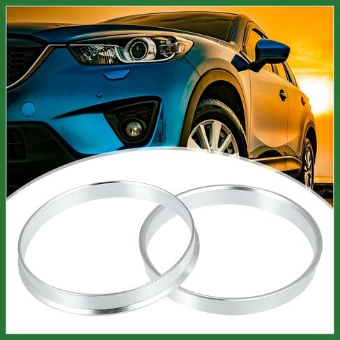 Motoforti 73.1mm to 70.6mm Universal Car Hub Centric Rings Silver Tone - Pack of 4 Long-Lasting in Saudi Arabia