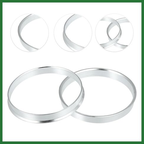 Motoforti 73.1mm to 70.6mm Universal Car Hub Centric Rings Silver Tone - Pack of 4 Long-Lasting in Saudi Arabia