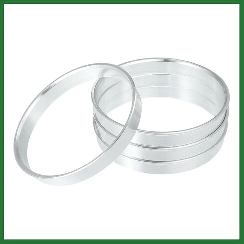 Motoforti 73.1mm to 70.6mm Universal Car Hub Centric Rings Silver Tone - Pack of 4 Long-Lasting in Saudi Arabia