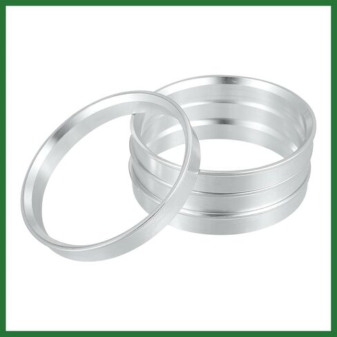 Motoforti 71.6mm to 66.1mm Universal Car Hub Centric Rings Silver Tone - Pack of 4 Long-Lasting in Saudi Arabia