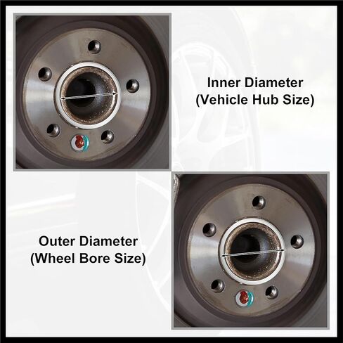 4pcs OD 70.6mm إلى ID 60.1mm Aluminium Car Hub Rings Centric Rings Bore Center Placer Materian in Kuwait