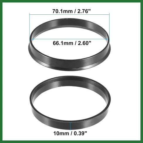 Motoforti 70.1mm إلى 66.1mm مركزية محور السيارات العالمي مركزية - حزمة من 4 تدوم طويل in Saudi Arabia