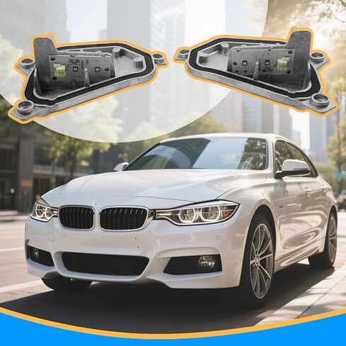 4Pcs LED Headlight DRL Daytime Running Lights Modules Fits for BMW X1 F48 2014-2019 Replacement for 63117428791 63117428792 in Saudi Arabia