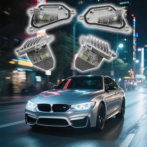 4Pcs LED Headlight DRL Daytime Running Lights Modules Fits for BMW X1 F48 2014-2019 Replacement for 63117428791 63117428792 in Saudi Arabia