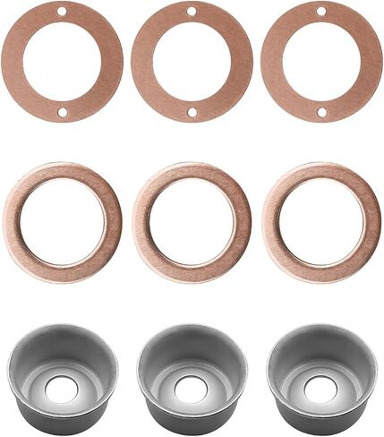 19077-53650 Injector Washer Heat Shield Replacement Replace 15841-53622 15221-94020 1907753650 1584153622 15221-94020 Fit for 3 Cylinder Kubota Engines D905 D1005 D1105 D1305 D1403 D1503E in Saudi Arabia