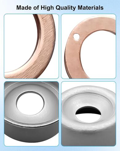 19077-53650 Injector Washer Heat Shield Replacement Replace 15841-53622 15221-94020 1907753650 1584153622 15221-94020 Fit for 3 Cylinder Kubota Engines D905 D1005 D1105 D1305 D1403 D1503E in Saudi Arabia