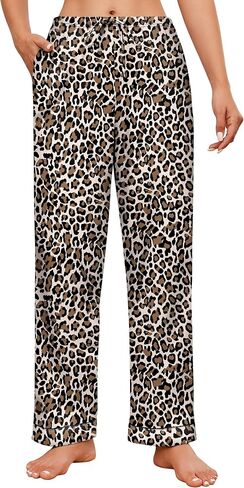 Ekouaer Womens Pajamas Pant Soft Drawstring Pjs Bottoms Comfy Sleep Pants Casual Printed Lounge with Pockets in Saudi Arabia