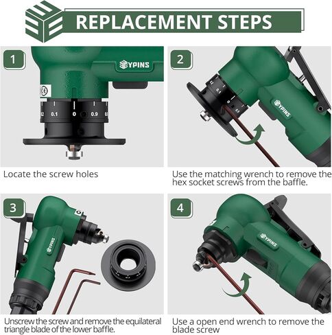 أداة شطب الهواء من EYPINS، آلة شطب هوائية لشطب الزاوية المعدنية المستديرة، قوس 45 درجة، 30000 دورة في الدقيقة، أداة تشذيب إزالة الأزيز الهوائية 1/4 بوصة للمعادن والفولاذ والألومنيوم والنحاس والأكريليك والخشب وشفرة C/R in Kuwait