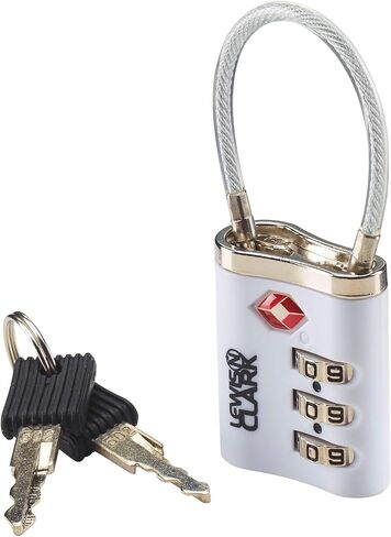 Lewis N. Clark Travel Sentry Combo Lock with Keys, Orange, One Size in Saudi Arabia