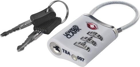Lewis N. Clark Travel Sentry Combo Lock with Keys, Orange, One Size in Saudi Arabia