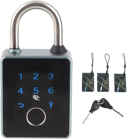 قفل بصمات الأصابع ، قفل ذكي مع Biometric بدون مفتاح ، التحكم في التطبيق والنسخ الاحتياطي المفتاح ، قفل الخزانة الشاق في الهواء الطلق لخزانة الصالة الرياضية ، الباب ، الأمتعة ، حقيبة ، حقيبة ظهر in Kuwait