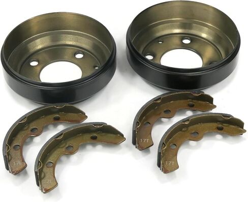 The ROP Shop Rear Brake Drums & Shoes Kit for Yamaha J55-W2536-00, J17-25340-00, JU0-G6521-00 in Saudi Arabia