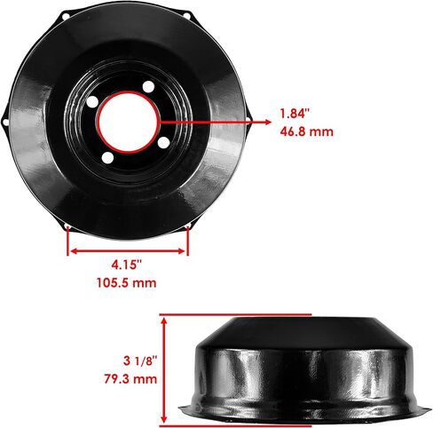 أسطوانة الفرامل الخلفية Caltric متوافقة مع Honda Trx300 Fourtrax 300 2x4 1988-2000 / TRX300FW Fourtrax 300 4x4 1988-2000 W / غطاء وختم in Kuwait