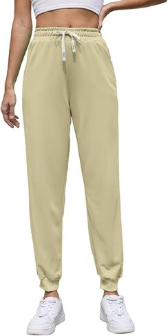 Women's Casual Sweatpant Drawstring Casual Sport Jogging High Waist Loose Pants Running Workout Trousers in Saudi Arabia