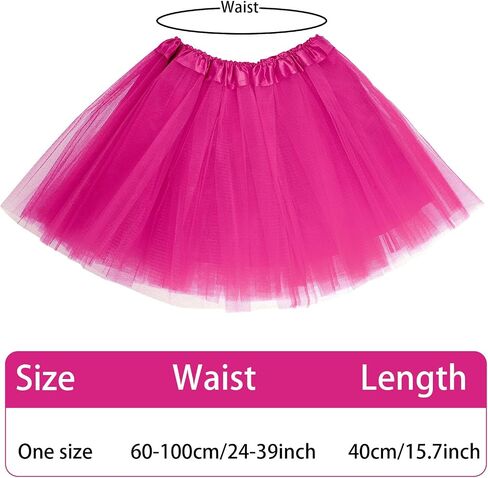 Adult Tutu Skirts, 5 Layered Tulle Short Skirts for Women, Halloween Christmas Rave Costume Tutus, Dance Running Skirt in Saudi Arabia