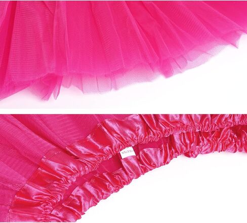 Adult Tutu Skirts, 5 Layered Tulle Short Skirts for Women, Halloween Christmas Rave Costume Tutus, Dance Running Skirt in Saudi Arabia