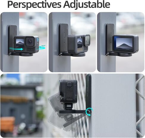 حامل تثبيت مغناطيسي Insta360 X4 متوافق مع كاميرا Insta360، حامل توجيه مغناطيسي مع برغي 1/4 لكاميرا الحركة 360، قاعدة حامل لـ Insta360 X4/X3/X/GO 3/GO 2/DJI Pocket 3 in Kuwait