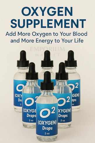 Generic Liquid Oxygen Drops, oxygenate The Body, Boost Your Energy, purify Water and Assist Overall Health Pack 3 Frascos in Saudi Arabia