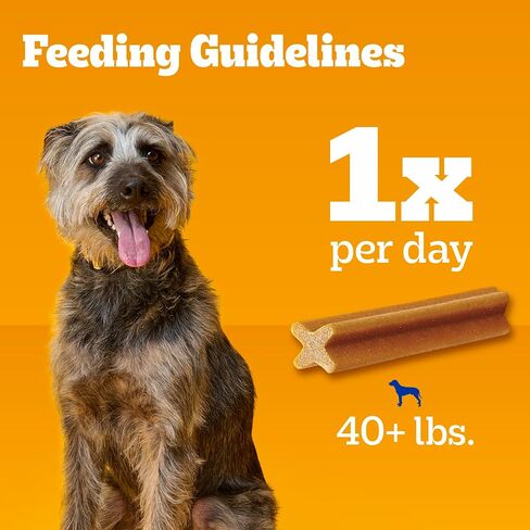 dentastix Pedigree Dental Dog يعامل للكلاب الكبيرة نكهة طازجة لعظام الأسنان، 52 أوقية. حزمة متعددة (60 قطعة حلوى) in Kuwait