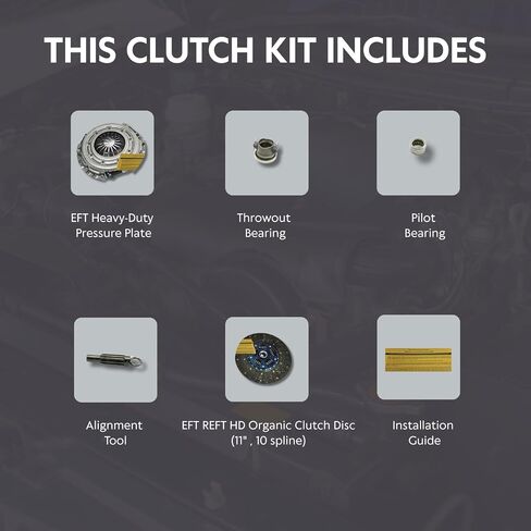EFT OEM HD Clutch Kit For 1994-2009 Dodge B Dakota, Ram 1500 With 3.7L, 3.9L, 4.7L, 5.2L, 5.9L Engine - One Step Upgrade For Enhanced Performance And Durability - Comes With 12 Month Brand Warranty in Saudi Arabia