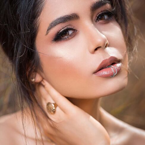 Fake Lip Piercing, 8 Pcs Stainless Steel Fake Lip Ring 4 Styles Clip on Faux Nose Ring Adjustable Non Piercing Septum Piercing for Women Men (Silver) in Saudi Arabia