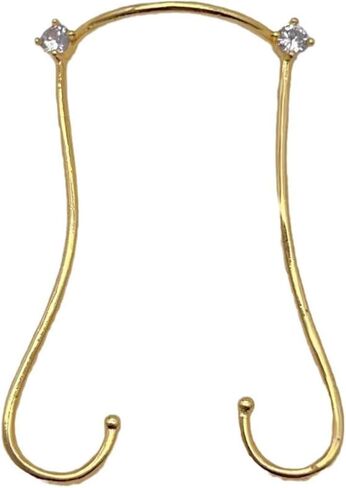 DJCIW Fake Nose Bridge Jewelry,Punk Style Non Pierced Clip On Nose Cuff, Adjustable Statement Facial Jewelry for Women, Festival, Cosplay, Photos and Cosplay Accessories in Kuwait