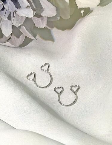 longita 1pair غير ثقب المجوهرات حلقات حلمة مزيفة قابلة للتعديل in Kuwait