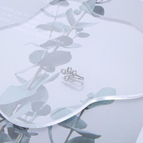 Vintage Geometric Knot Nose Ring Hoop Twisted Cuff Copper African Gold Fake Non Pierced Clip Jewelry for Women in Kuwait