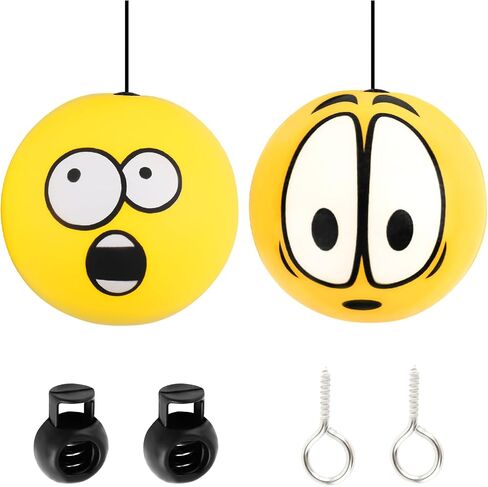 2PCS Car Garage Parking Aid Ball with Stretch Cord,Soft Garage Parking Assist for Assisted Parkings,Height Adjustable Car Accessories Garages Cars Stop Indicator Ball (Yellow) in Saudi Arabia
