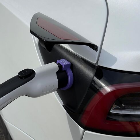 حلقة قفل الشاحن لمحول Tesla J1772 (الأصفر والأسود) in Kuwait