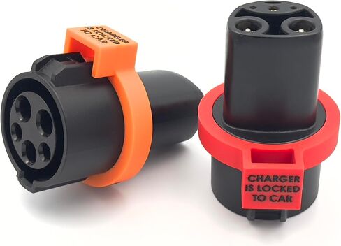 حلقة قفل الشاحن لمحول Tesla J1772 (الأصفر والأسود) in Kuwait