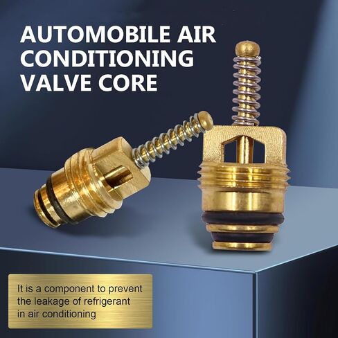 Downhill 7 PCS Air Conditioner Valve Core and Cap Kit, Air Conditioning Service Valves Assembly, AC System Charging Port Maintain Accessories, Universal for Most Cars, Trucks, SUVs (Black) in Saudi Arabia