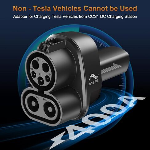NACS to CCS Charging Adapter - Support Fast Charging for Ford, General Motors, and Rivian CCS1 Electric Vehicles at NACS Supercharger Stations, Support 500A, 1000V, and 250KW DC Fast Charging in Saudi Arabia