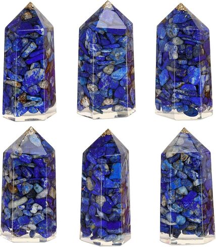 حزمة من 2 شفاء الصولج الصولج سداسي الكريستال للتأمل Wicca شقرا الموازنة ، peridot in Kuwait