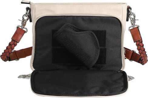 محفظة حمل مخفية للنساء - منظم حقيبة سكايلر كروس، قفل YKK وحافظة عالمية in Kuwait