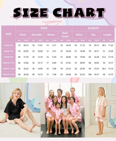 SWOMOG Girls Pajamas Silk Satin Pajama Set Short Sleeve Button Down Sleepwear Soft Cute PJs with Ruffle Shorts Loungewear in Saudi Arabia