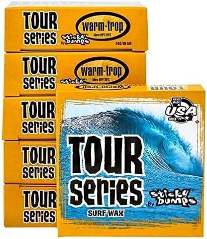 Sticky Bumps Tour Series Warm/Tropical Temperature Surfboard Wax 12 Bars Dozen Pack in Kuwait