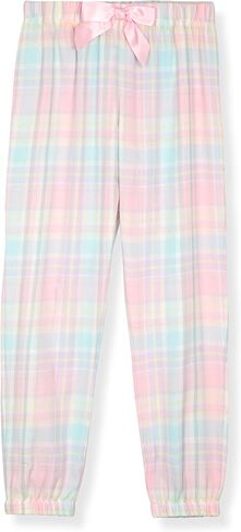 Sleep On It 4-Piece Girls Pajama Sets for Kids Sleepwear Woven Plaid Pajamas for Girls in Kuwait