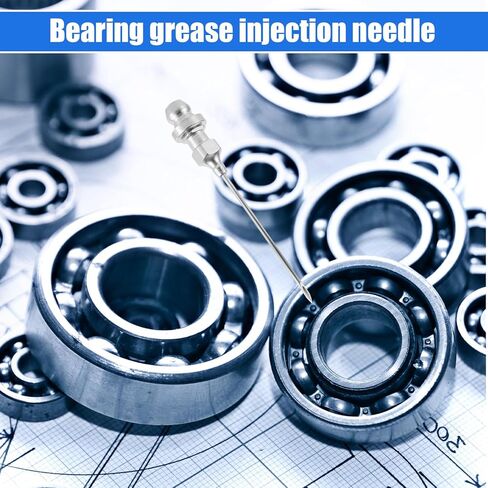 7pcs Grease Gun Accessory Kit, Grease Gun Hose + 90 Degree Coupler Adapter + Needle Dispenser Needle Nozzle Tips Nozzle Cleaner Double Handle Coupler Adaptor Set Fittings Accessories Part in Saudi Arabia