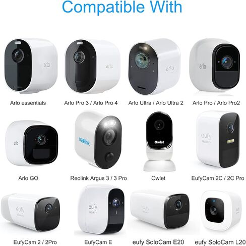 أغلفة سيليكون واقية من Huafly متوافقة مع eufy Security Solo OutdoorCam C22/C24، ملحقات غطاء خارجي للكاميرا السلكية الأمنية مضادة للخدش وحماية شاملة in Kuwait