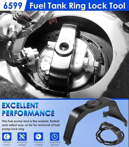 6599 Fuel Tank Ring Tool, LO164 Fuel Tank Lock Ring & 911-245 Fuel Tank Sending Unit Seal for Buick Cadillac Chevrolet Dodge Ford GMC Hummer Isuzu Jeep Lincoln Mazda Pontiac Ram Saab Saturn Suzuki in Saudi Arabia