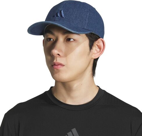 قبعة adidas Ultimate Hat ذات تاج مريح وقابل للتعديل، قبعة بيسبول قطنية بحزام خلفي، لون وردي/أسود in Saudi Arabia