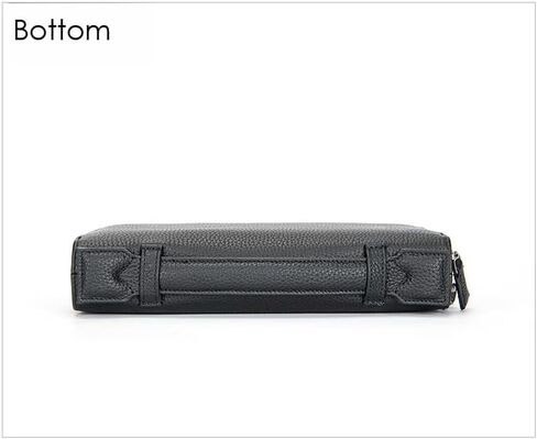 محفظة القابض الجلدية للرجال - محفظة معصم مدمجة مع جيوب منظمة للبطاقات والنقد in Kuwait