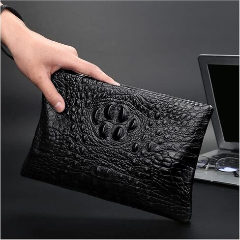 محفظة قابض جلدية حقيقية للرجال لرجال حقيبة المال الأموال متعددة الوظائف. in Kuwait